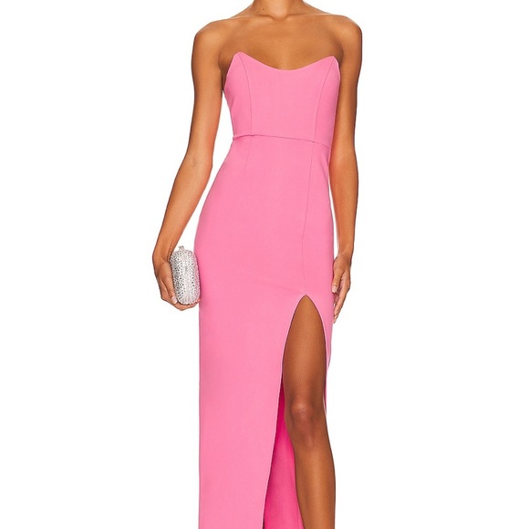 Long pink dress - Superdown - Picture 1 of 3